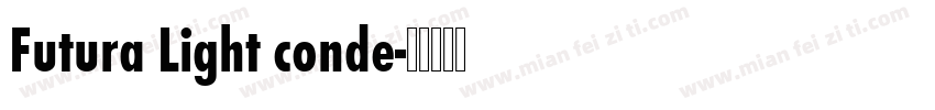 Futura Light conde字体转换